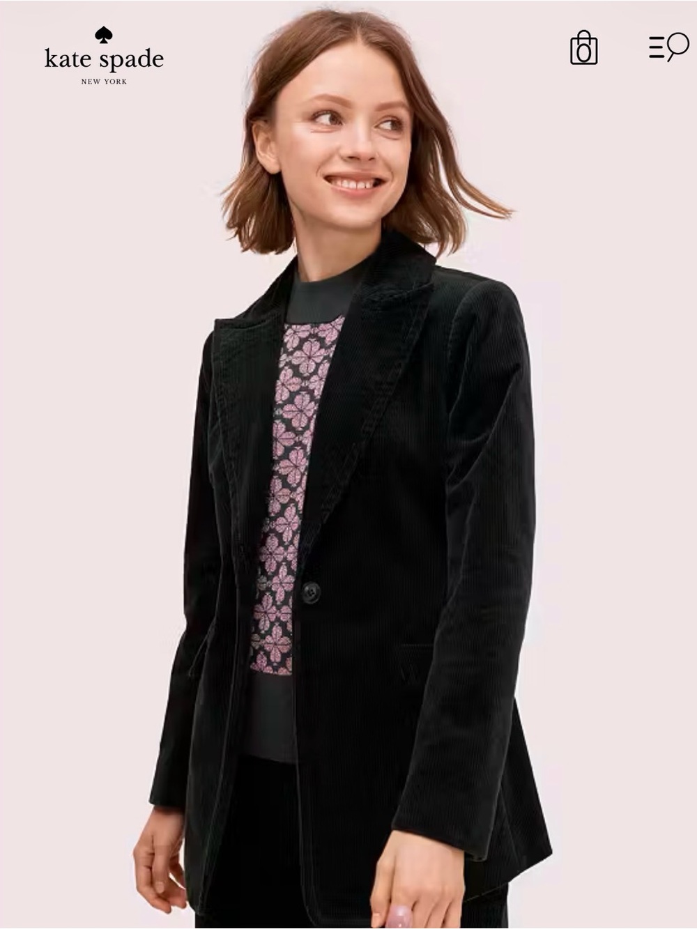 Kate Spade Modern Cord Blazer